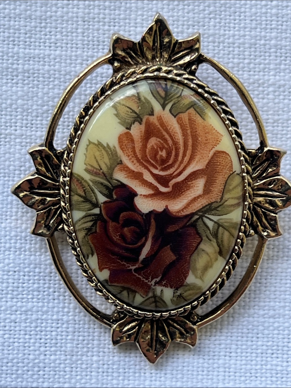 Vintage 1977 Sarah Coventry "Rose Marie" Brooch & Pendant Combo